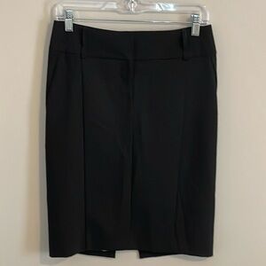 Express Pencil Skirt - Black with leopard lining